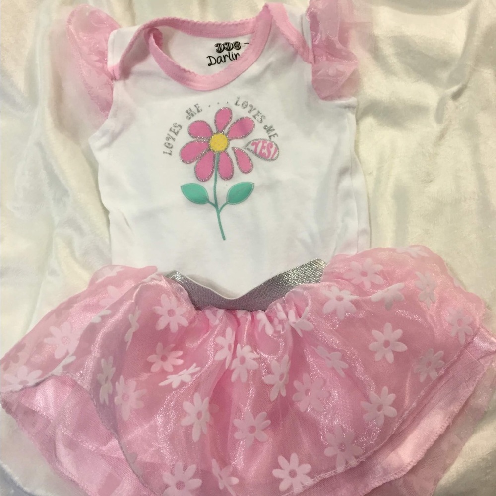 Pink tutu set size 0-3M